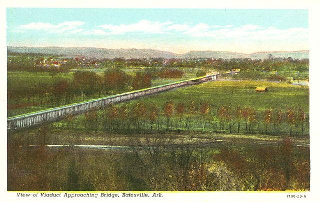 View of Viaduct Approaching Bridge, Batesville, Arkansas